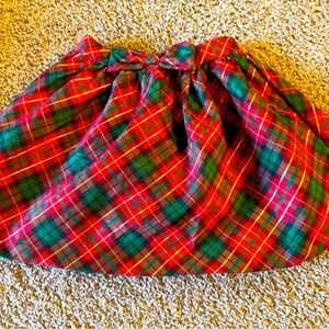 Gymboree size 8 tartan plaid Christmas skirt